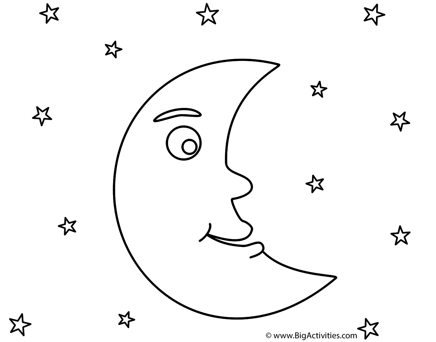 Outline Moon