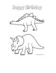 stegosaurus and triceratops