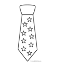 neck tie with stars