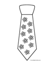 neck tie with flowers