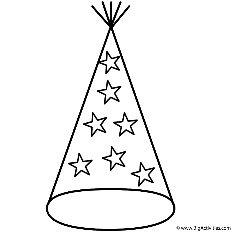 Hat Coloring Page