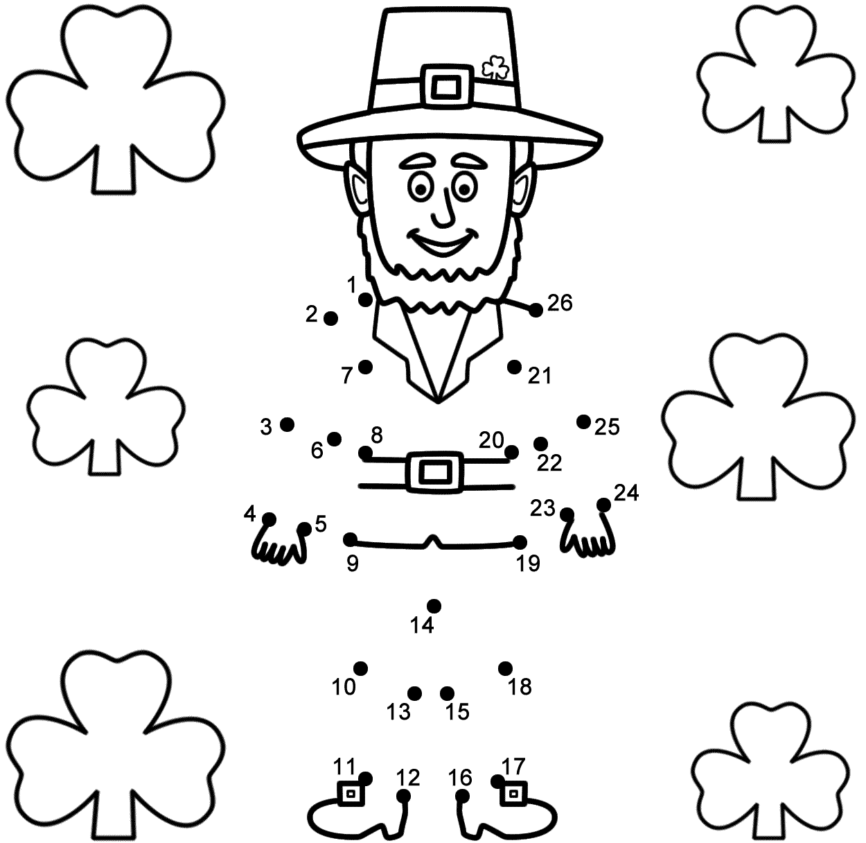 leprechaun-with-shamrocks-connect-the-dots-count-by-1-s-st-patrick