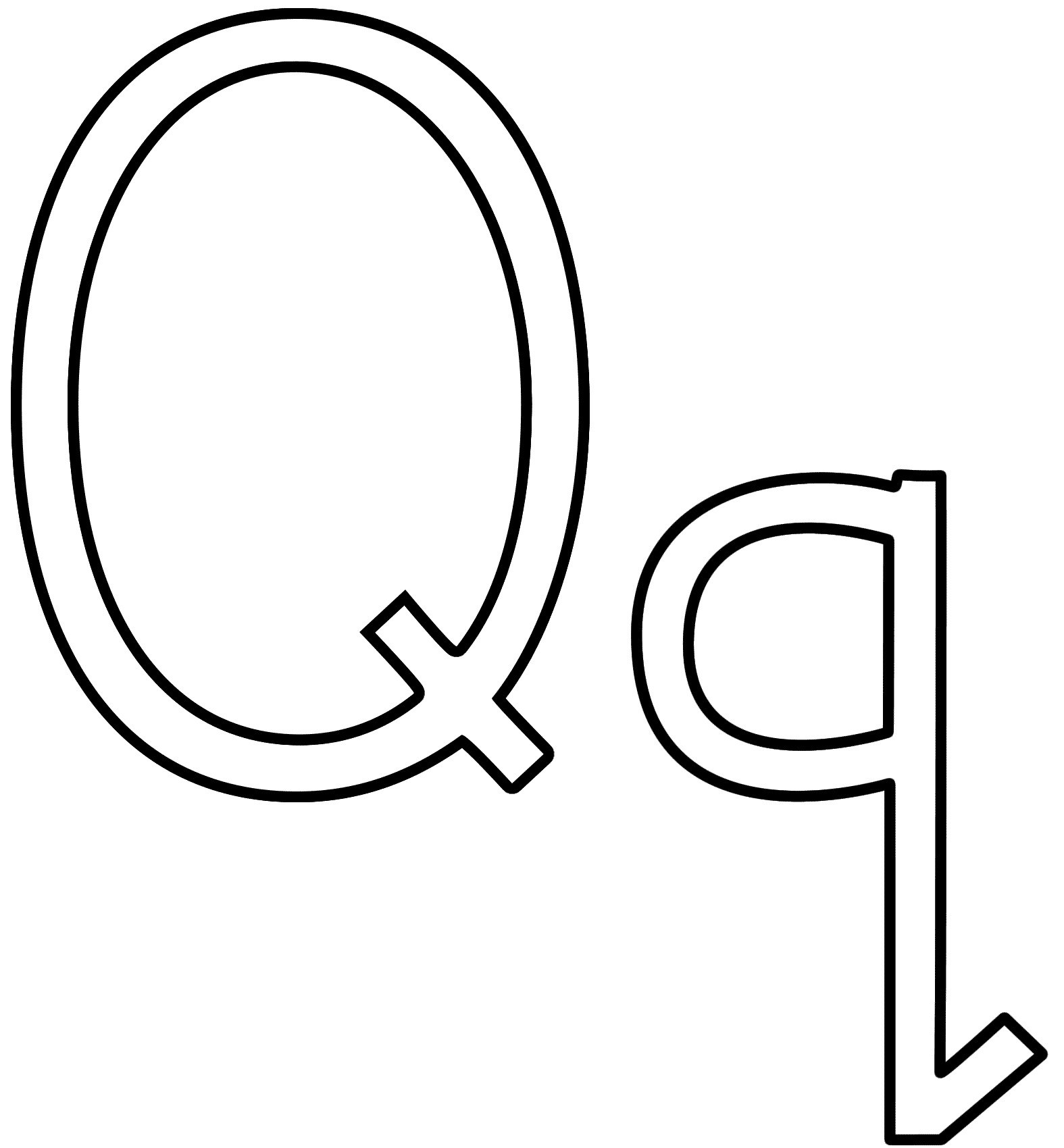 Printable Letter Q