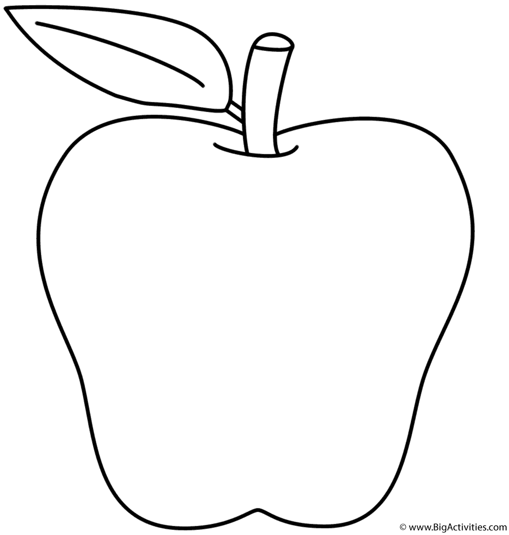 Download Apple - Coloring Page (Back to School)