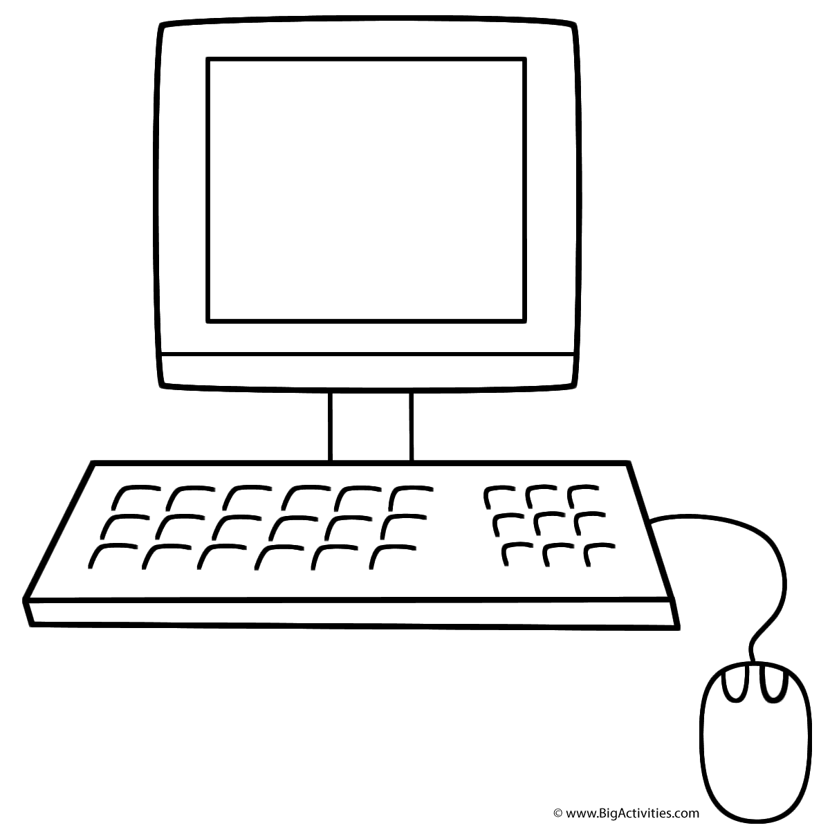 Computer Coloring Pages 1