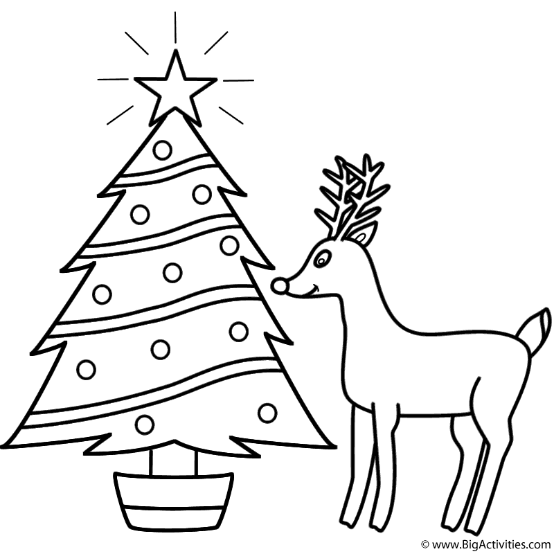 Big Christmas Tree Easy Drawing Clipart (#3777371) - PikPng