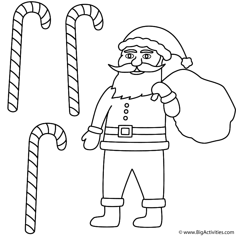 christmas coloring pages candy canes