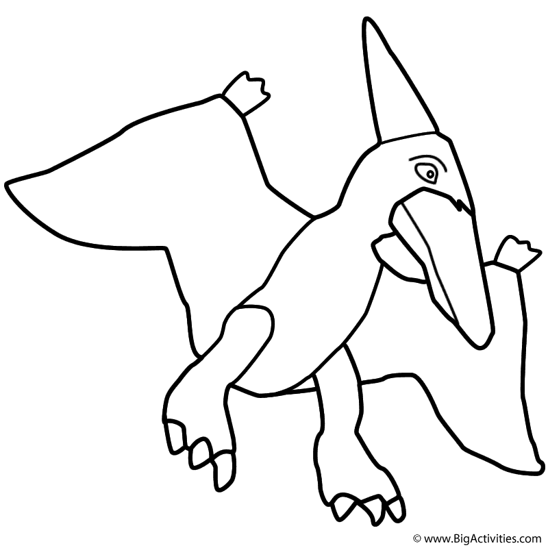 pterodactyl coloring pages