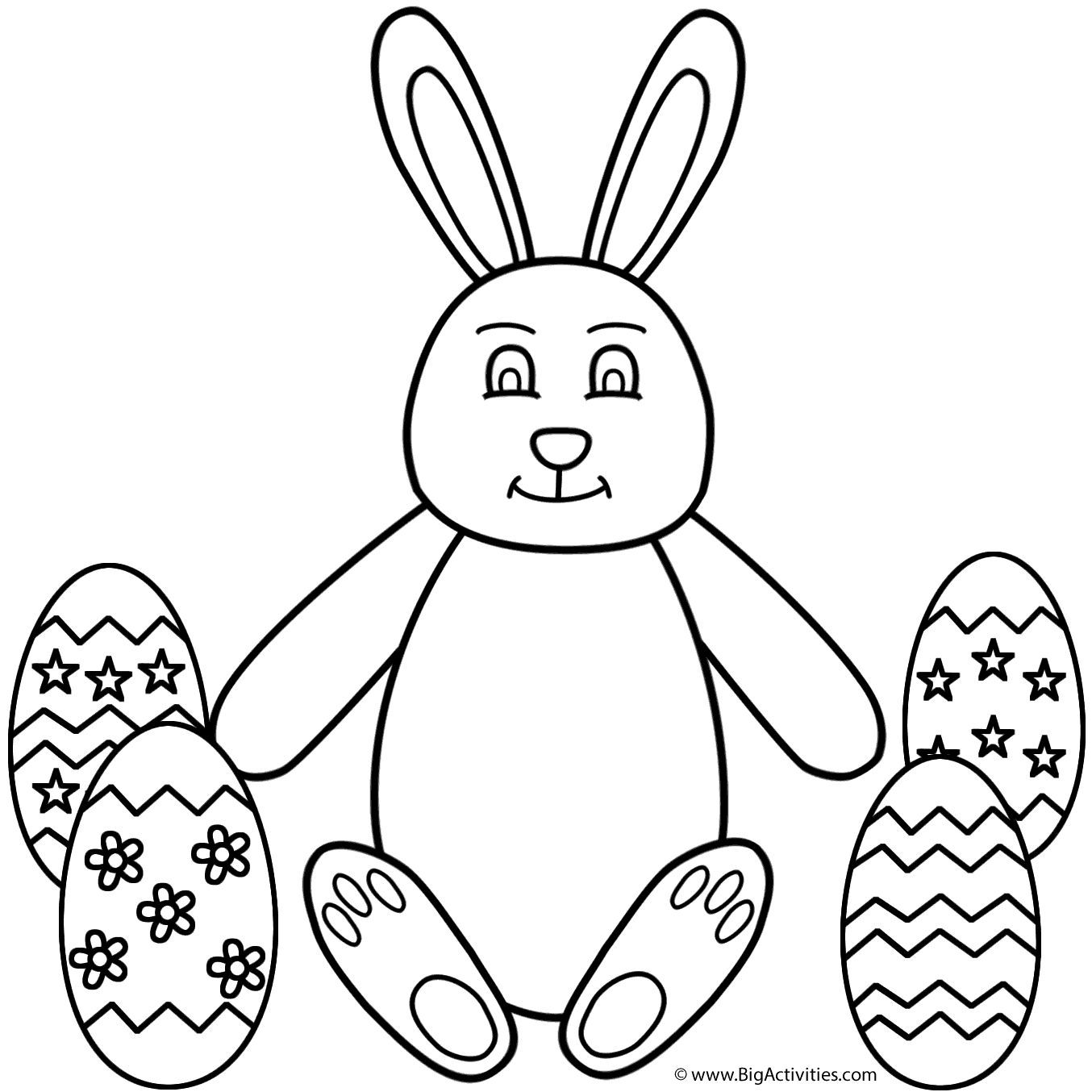 easter-bunny-sitting-with-easter-eggs-coloring-page-easter