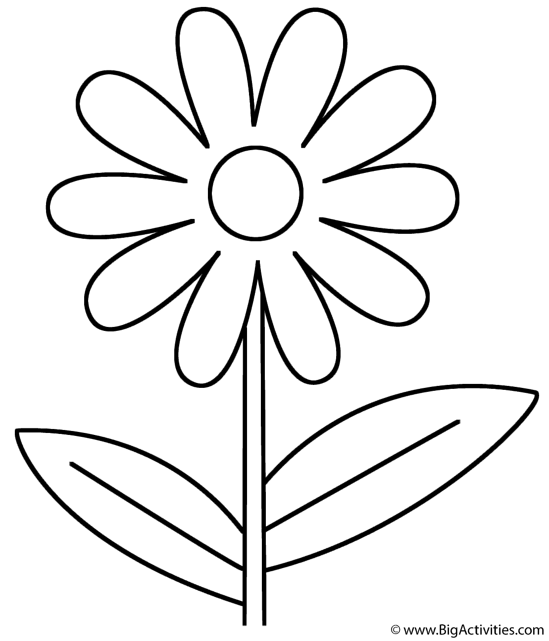 Flower - Coloring Page (Mother's Day)