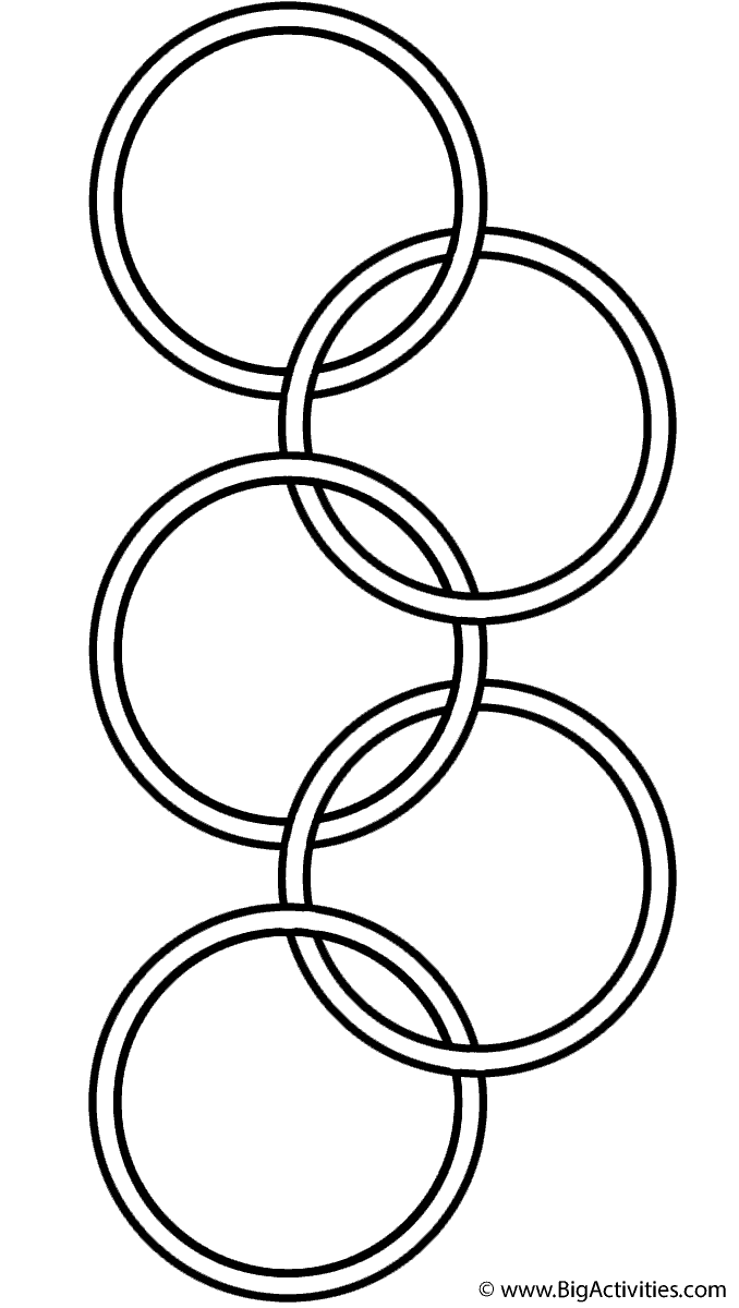 olympic symbol landscape coloring page olympics