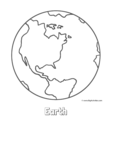 Download Planet Earth Coloring Page Space
