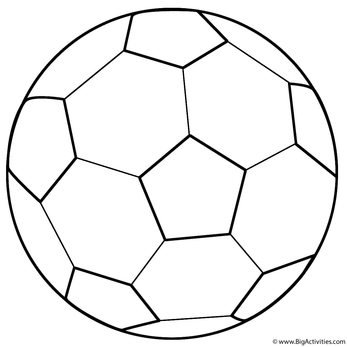 Download Soccer Ball - Coloring Page (Sports)