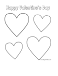 Heart (Best Friends) - Coloring Page (Valentine's Day)
