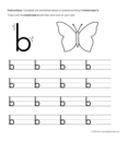 Letter B - Printing Worksheets