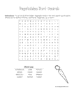 fruits and vegetables word searches