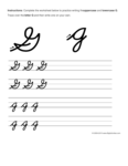 Letter G - Handwriting Worksheets