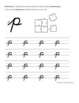 Uppercase P - Connect the Dots (Alphabet)